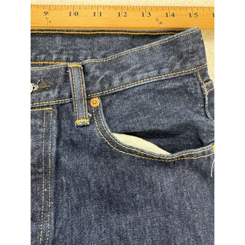 Levis 501 Jeans Men 30x32 Blue Distressed Straight Leg Button Fly‎ Denim